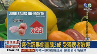 迷你蔬果儲存方便 南韓熱賣