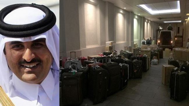 卡達國王的派頭 訪英行李塞滿爆飯店大廳 | 華視新聞
