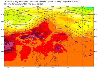 冰雹與冷心低壓 | 最新(28日20時)歐洲中期預報中心模擬資料顯示8月7日20時,颱風在台灣東方海面。是否會侵台?有幾個關鍵必須持續觀察,(1)颱風生成位置的差異。(2)颱風增強的趨勢是否與模式相符。(3)大氣環流的變化是否與模擬一致。目前的資訊在應用上可以有助於使用者的是:大約在週五(31日)前後,13號颱風會形成。8月7日前後,在台灣東方海面,如果沒有北轉,侵台的機率就大幅提高。未來對這個颱風的動態要持續注意,因為資料會不斷的作修正的。