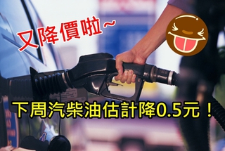 油價再跌! 中油下周汽柴油估降0.5元
