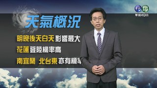 2015.08.06華視晚間氣象 吳德榮主播