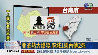 台南登革熱發燒 再爆第2死