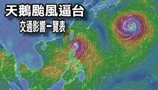 天鵝颱風逼台 交通影響資訊一覽表