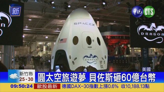 亞馬遜創辦人 投資太空旅遊 | 華視新聞