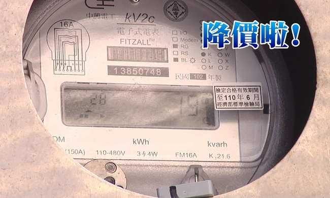 確定調降 10月新電價每戶約省35元 | 華視新聞