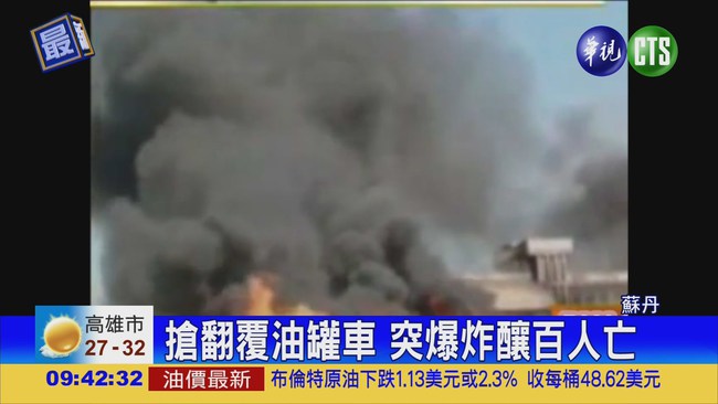 蘇丹民眾搶石油 引發大爆炸 | 華視新聞