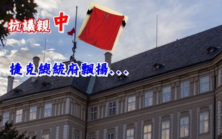 捷克總統府飄「紅內褲」諷總統親中國　