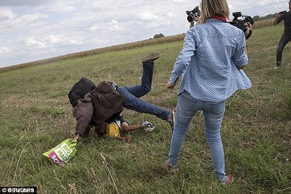 女記者腳絆難民父子 如今他們重生了 | 匈牙利記者出腳絆倒難民父子 卻也讓他們受到關注得到機會重生