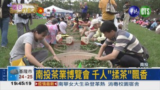 南投茶博覽會 千人體驗"揉茶"!
