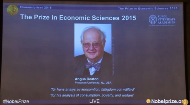諾貝爾經濟學獎 英國學者迪頓獲得 | 華視新聞