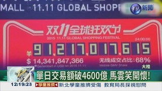 網購破4600億 創"雙11"新紀錄!