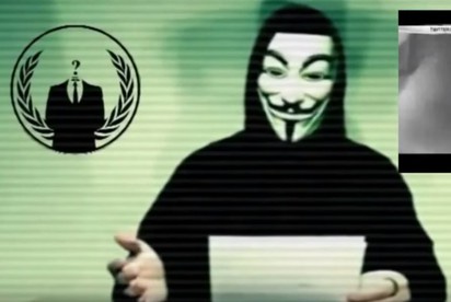 恐怖面具「匿名者」 嗆聲IS:駭客攻擊等著瞧! | 匿名者引用V怪客面具，增添神秘感(翻攝Youtube)