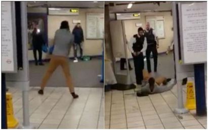 【華視最前線】倫敦地鐵3人遭刺傷 警方稱恐怖事件是因為.. | 英國倫敦東部的雷頓斯通（Leytonstone）地鐵站，一名男子持刀砍人，造成3人受傷，現場血跡斑斑。