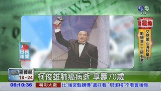 影帝柯俊雄 肺癌病逝享壽70歲
