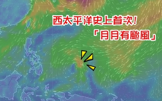 創月月有颱風紀錄 關島南方海面"茉莉"成形