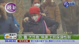 霧霾再襲 北京再發紅色預警