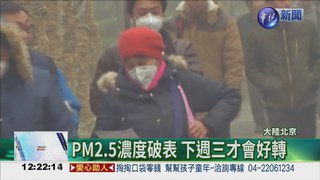 霧霾再襲北京! 二度發紅色警戒
