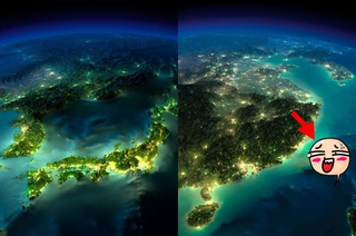 從外太空看台灣夜景 比強國還耀眼!