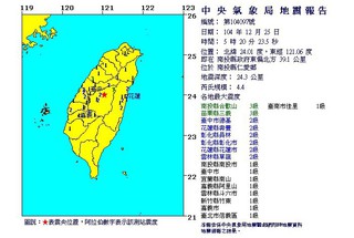 【華視起床號】05:20南投仁愛鄉地震 規模4.4