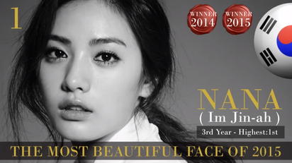 周子瑜全球百大美女第13名 影片出現中華民國國旗 | 百大美女第一名南韓女星NANA。