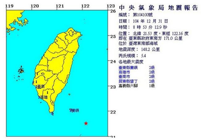 地牛翻身！台東外海規模5.4地震 | 華視新聞