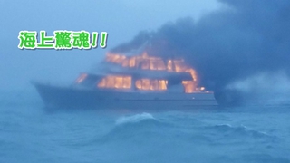 【影片】紐西蘭渡輪火燒船 船上60人跳海逃生