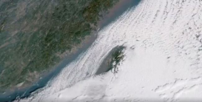「霸王寒流」衛星畫面曝光　重重雲霧圍繞台灣 | 華視新聞