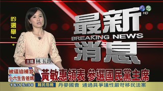 黃敏惠領表 參選國民黨主席