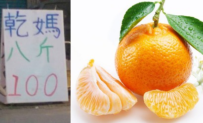 "乾媽八斤100" 這一攤賣什麼? | 乾媽的台語發音，音同「橘子」。