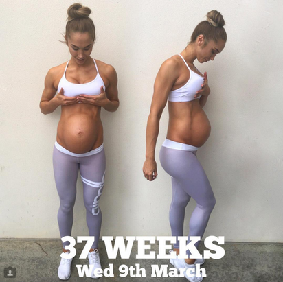 她們同一個身份! 懷孕差4週陸續要當媽 | 鄧肯懷孕37週。