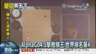 棋王對奕AlphaGo 電腦4:1獲勝