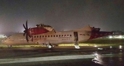 雅加達2客機跑道擦撞 機翼起火受損嚴重 | 