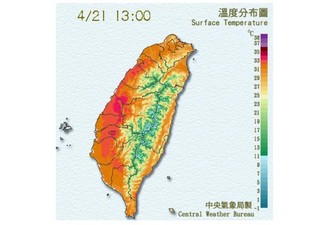 熱! 10氣象站測高溫 台東大武飆34.9度