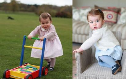 英國夏綠蒂公主滿周歲 王室公布最新萌照 | 英國王室肯辛頓宮今天分享小公主周歲萌照.