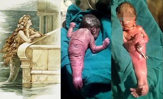 印度「美人魚」寶寶 出生10分鐘夭折