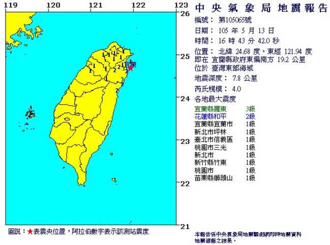 餘震近50起! 氣象局:宜蘭山區小心落石 | 華視新聞