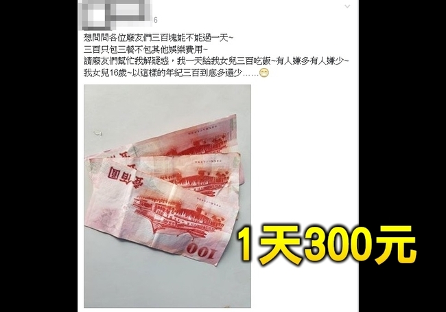 飯錢一天給300元 媽媽PO文網友熱議 | 華視新聞