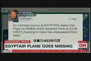 官員證實:埃及航空66人班機已墜毀!
