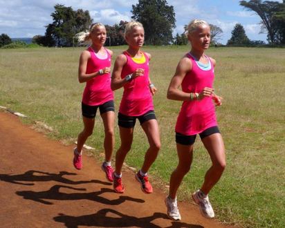 奧運裁判要傻眼了 金髮3胞胎參賽馬拉松 | 終於跑進明年的里約奧運