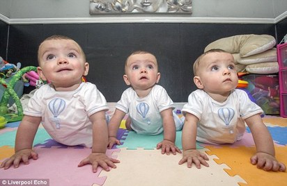 【多圖】2億分之1的機率! 同卵三胞胎超難分 | 