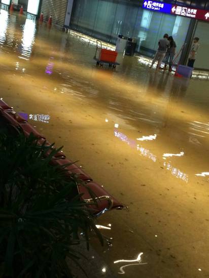 【影片】桃機遭雷擊29航班延誤 聯外道路淹水塞車 | 
