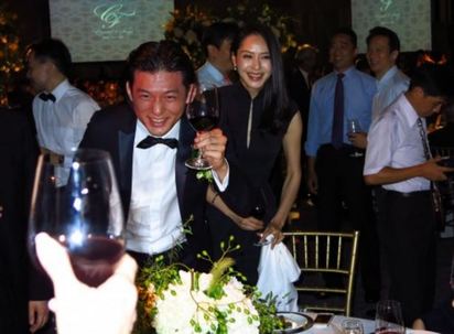 白歆惠爆懷孕 認了「與先生非常開心」 | 白歆惠與唐堂之前參加友人婚宴資料照.