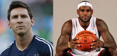 馬德里球星C羅 年度最吸金狂撈28億 | （左）第二名巴西球星梅西（右）NBA騎士隊詹姆士