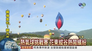 造型熱氣球升空 台東天空吸睛
