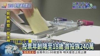 投票降至18歲 日本大選月登場