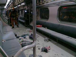 【多圖】松山車站電車爆炸 21人輕重傷送醫