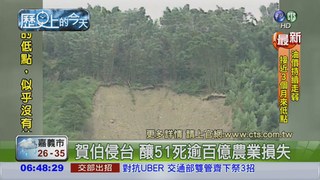 【1996年歷史上的今天】賀伯颱風侵台 農損逾百億