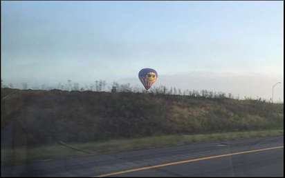 【華視起床號】德州熱氣球墜毀至少16死 無人生還 | 熱氣球墜毀前，民眾拍到的畫面。(翻攝statesman.com)