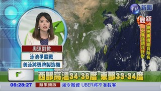偏南風影響 南台灣仍有短暫雨