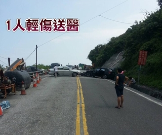 蘇花公路149.5km漢本段 轎車對撞1人送醫